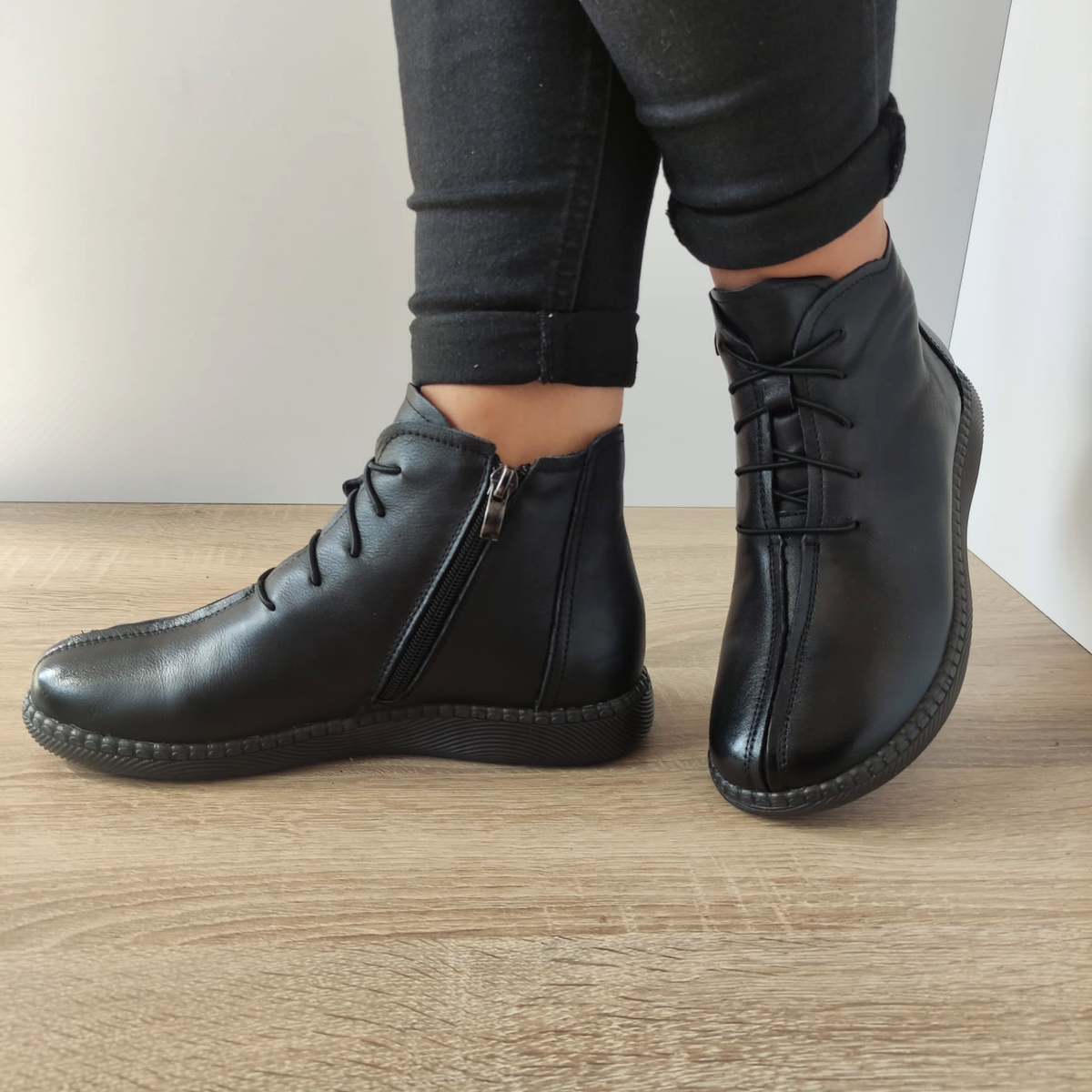 GHETE CASUAL DAMĂ FORMAZIONE SC9580 NEGRE - imagine 3