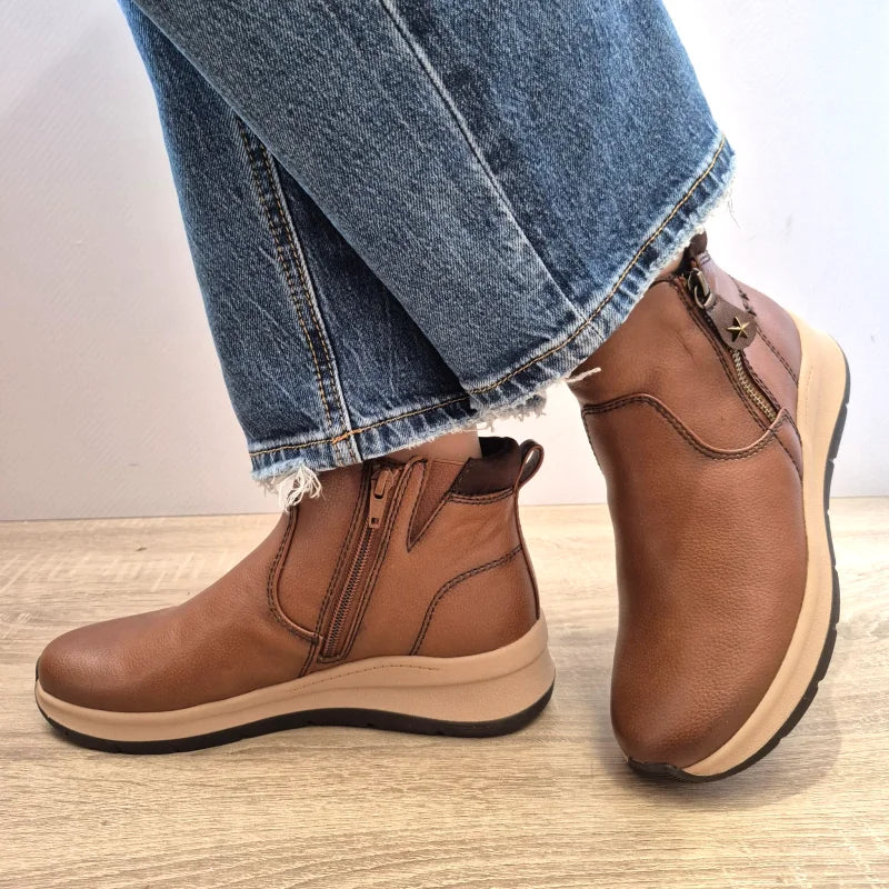 GHETE CASUAL DAMA JANA 25472-45 305 MARO CONIAC - imagine 2