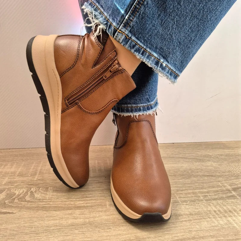 GHETE CASUAL DAMA JANA 25472-45 305 MARO CONIAC - imagine 4