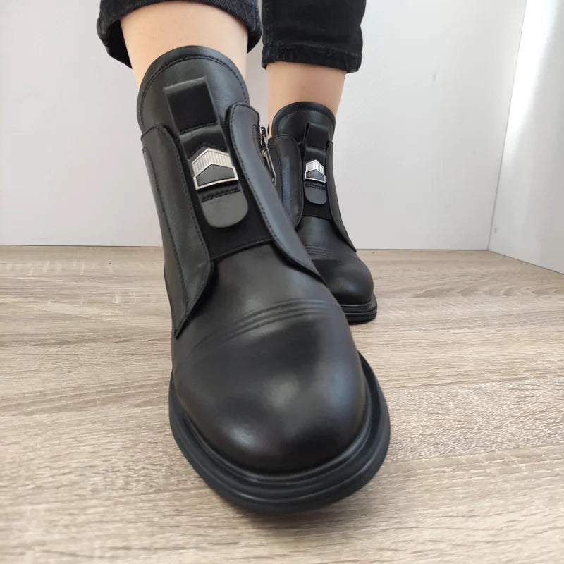 GHETE CASUAL DAMA KARISMA 50027A 0-N NEGRE - imagine 5
