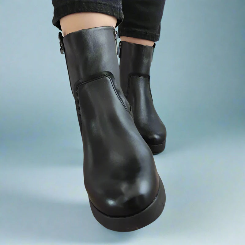 GHETE CASUAL DAMA MARCO TOZZI 25008-43 NEGRE - imagine 5
