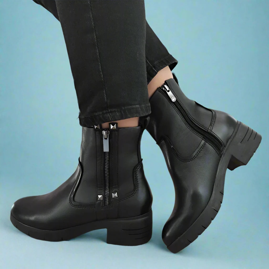 GHETE CASUAL DAMA MARCO TOZZI 25008-43 NEGRE - imagine 3