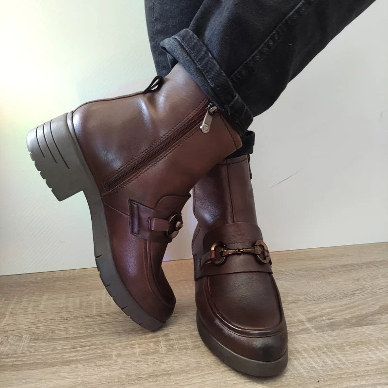 GHETE CASUAL DAMA MARCO TOZZI 25009-43 MARO - imagine 5