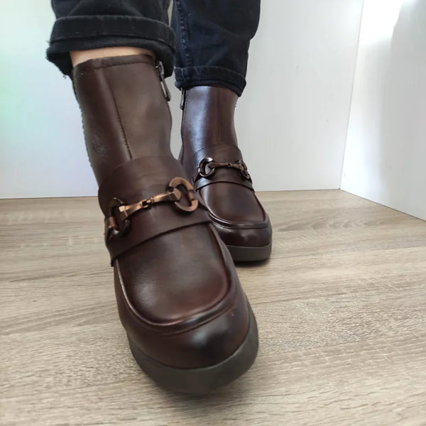 GHETE CASUAL DAMA MARCO TOZZI 25009-43 MARO - imagine 4