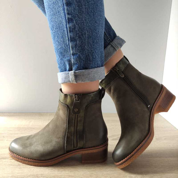 GHETE CASUAL DAMA MARCO TOZZI 25064-43 KHAKI - imagine 4