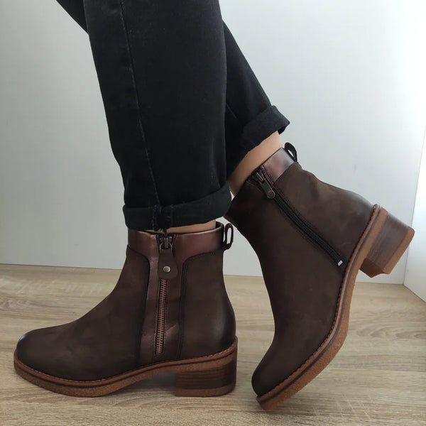 GHETE CASUAL DAMA MARCO TOZZI 25064-43 MARO NUBUCK - imagine 5
