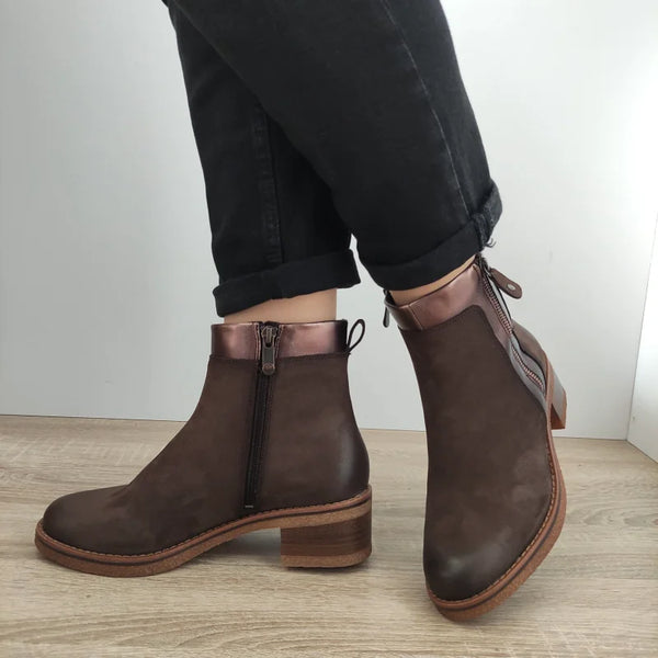 GHETE CASUAL DAMA MARCO TOZZI 25064-43 MARO NUBUCK - imagine 2
