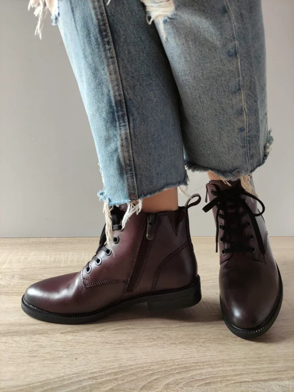 GHETE CASUAL DAMA MARCO TOZZI 25101-45 BORDO - imagine 5