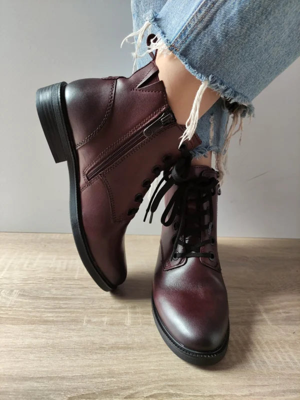 GHETE CASUAL DAMA MARCO TOZZI 25101-45 BORDO - imagine 4