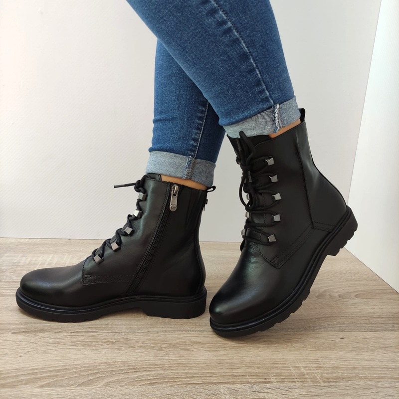 GHETE CASUAL DAMA MARCO TOZZI 25276-41 NEGRE - imagine 3