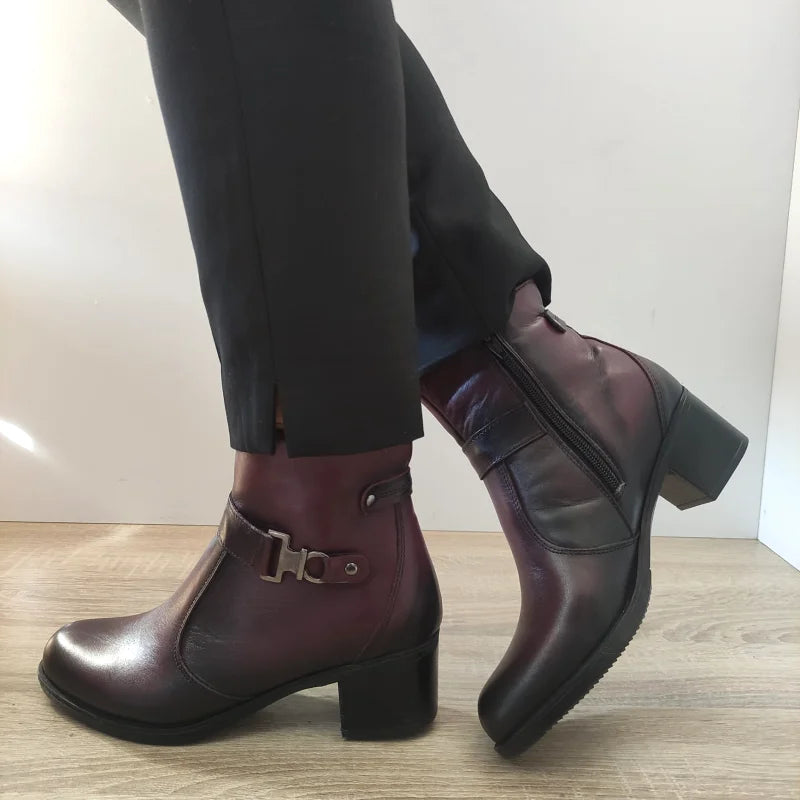 GHETE CASUAL DAMA NICOLIS 141410 BORDO - imagine 2