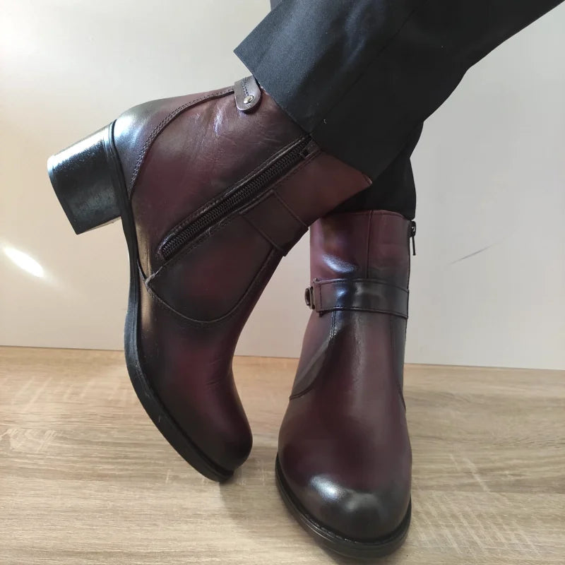 GHETE CASUAL DAMA NICOLIS 141410 BORDO - imagine 4