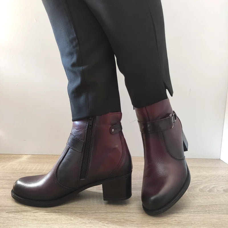GHETE CASUAL DAMA NICOLIS 141410 BORDO - imagine 5