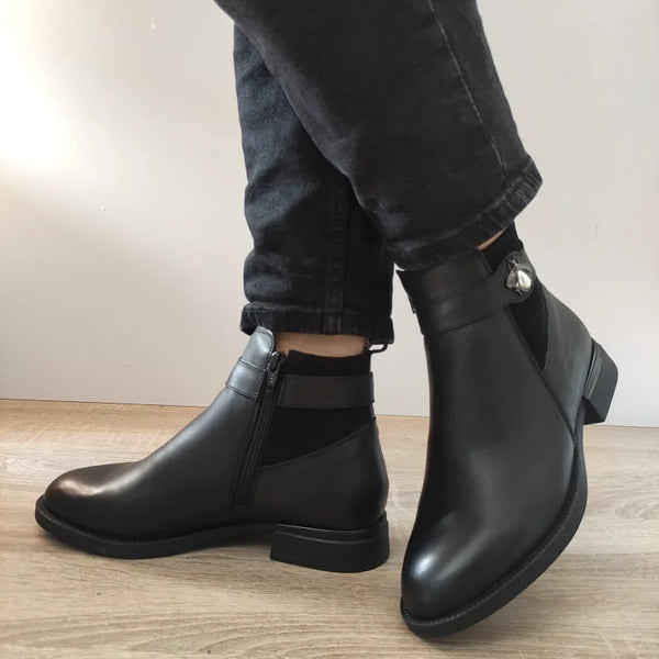 GHETE CASUAL DAMA NICOLIS 31901 NEGRE - imagine 3