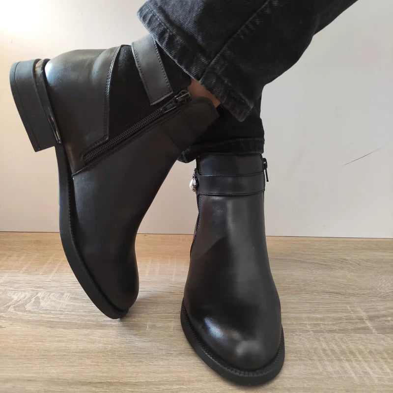 GHETE CASUAL DAMA NICOLIS 31901 NEGRE - imagine 5