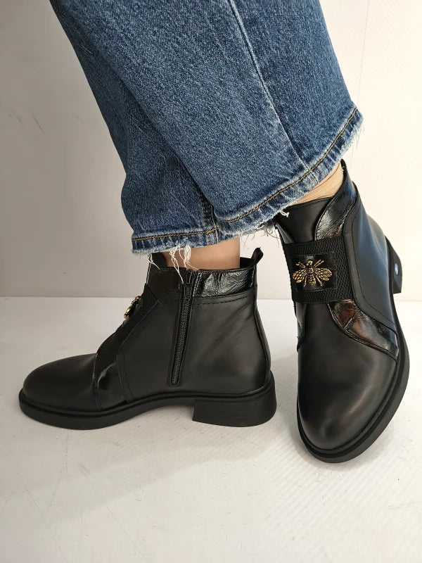 GHETE CASUAL DAMA NICOLIS 32715 NEGRE - imagine 5