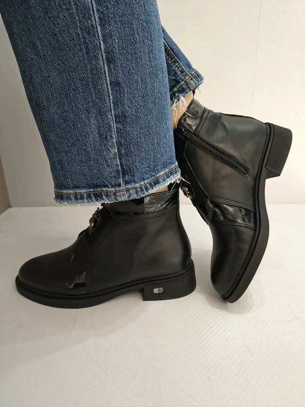 GHETE CASUAL DAMA NICOLIS 32715 NEGRE - imagine 2