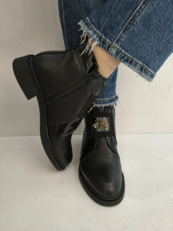 GHETE CASUAL DAMA NICOLIS 32715 NEGRE - imagine 4