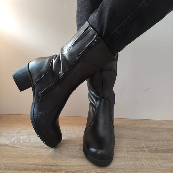 GHETE CASUAL DAMA NICOLIS 35959 NEGRE - imagine 5