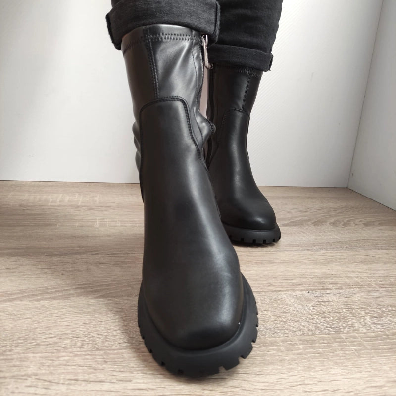 GHETE CASUAL DAMA PASS 150063B 01-Z NEGRE - imagine 3