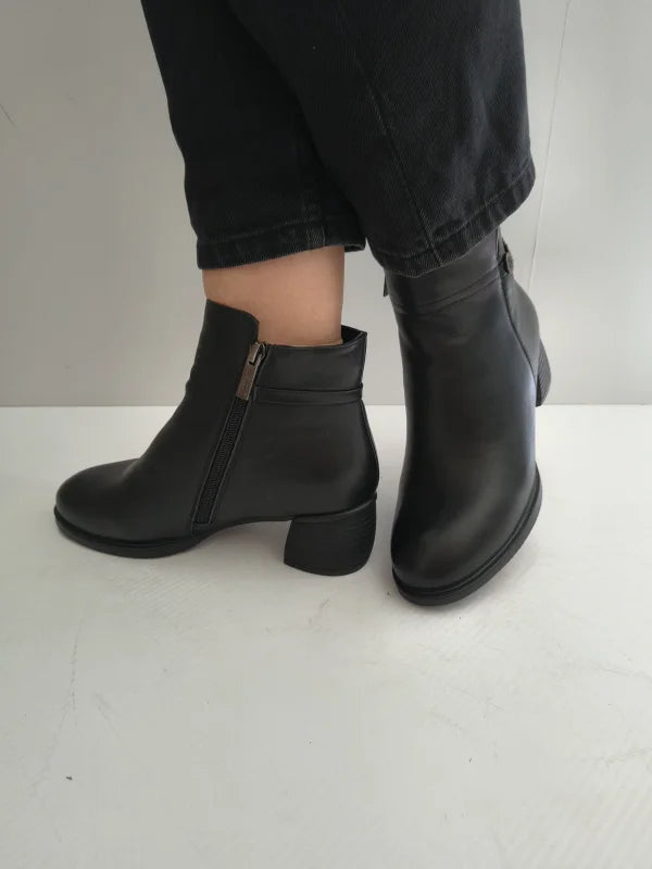 GHETE CASUAL DAMA PASS 33208 01-N NEGRE - imagine 5