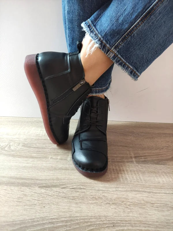 GHETE CASUAL DAMA PASS 470019A 01-N NEGRE - imagine 5