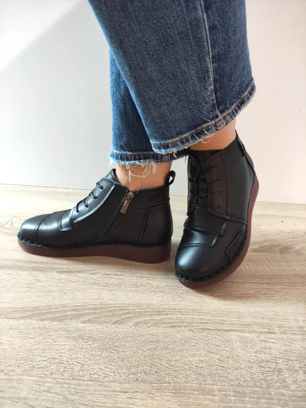 GHETE CASUAL DAMA PASS 470019A 01-N NEGRE - imagine 3