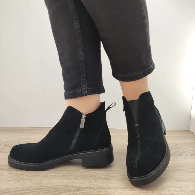 GHETE CASUAL DAMA PASS 550023A 01-I NEGRE VELUR