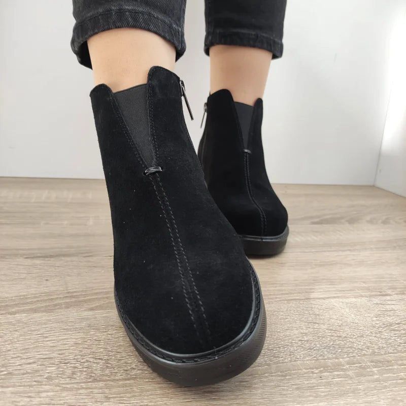 GHETE CASUAL DAMA PASS 550023A 01-I NEGRE VELUR