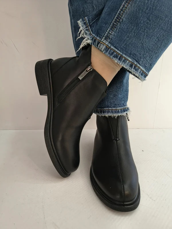GHETE CASUAL DAMA PASS 570009D 01-N NEGRE - imagine 5
