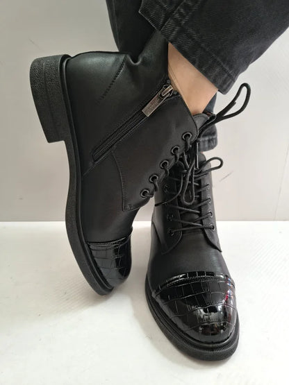 GHETE CASUAL DAMA PASS 570010C 01-N NEGRE + CROCO