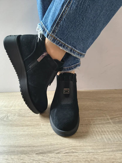 GHETE CASUAL DAMA PASS 70004A 01-I NEGRE VELUR