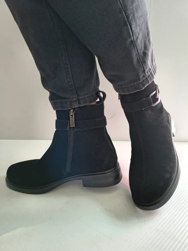 GHETE CASUAL DAMA PASS 70005B 01-I NEGRE VELUR