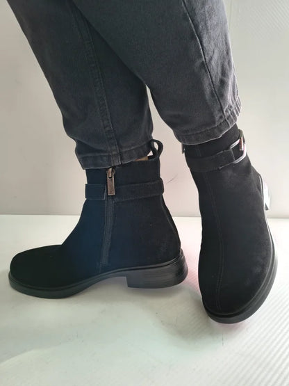 GHETE CASUAL DAMA PASS 70005B 01-I NEGRE VELUR