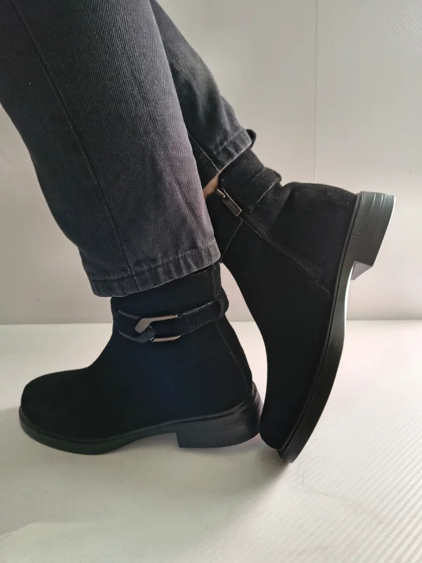 GHETE CASUAL DAMA PASS 70005B 01-I NEGRE VELUR