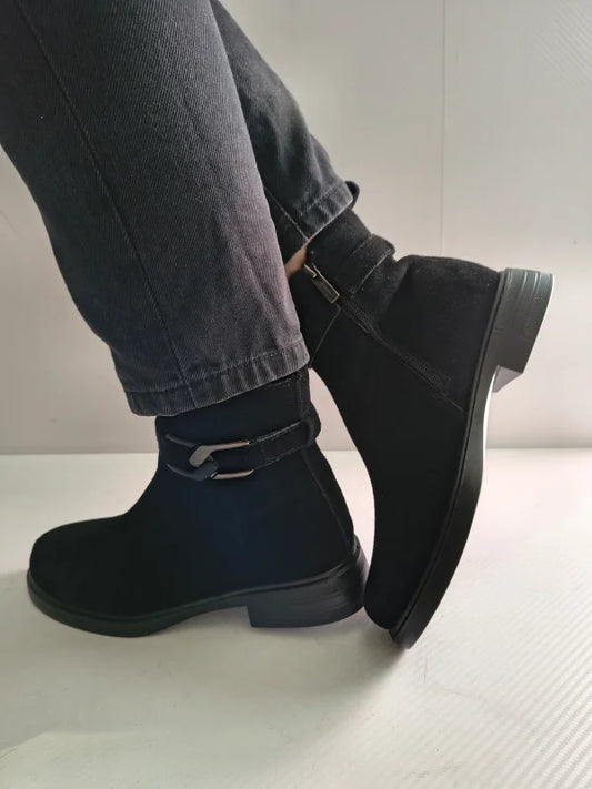 GHETE CASUAL DAMA PASS 70005B 01-I NEGRE VELUR