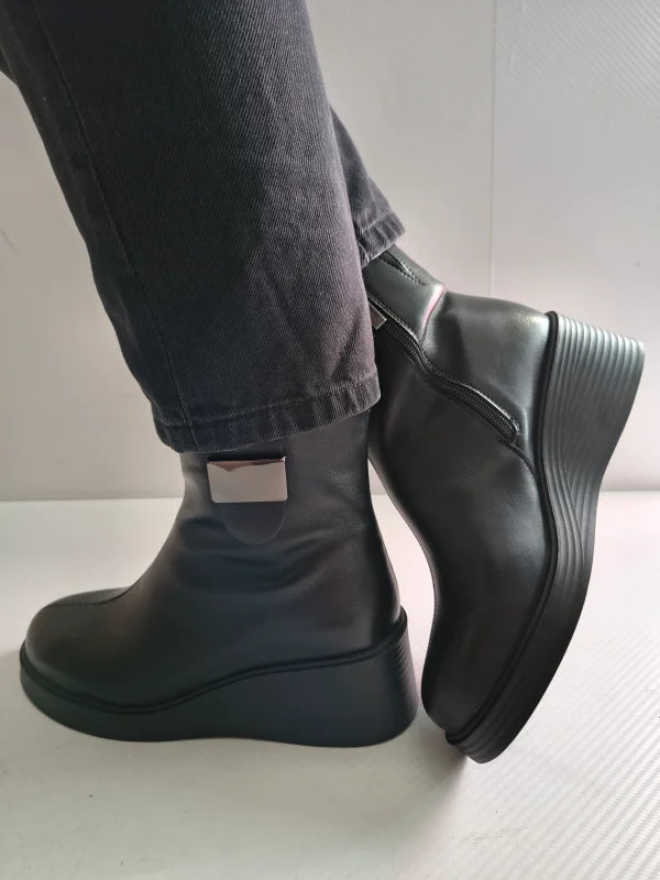 GHETE CASUAL DAMA PASS 70007 01-N NEGRE