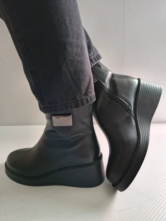 GHETE CASUAL DAMA PASS 70007 01-N NEGRE