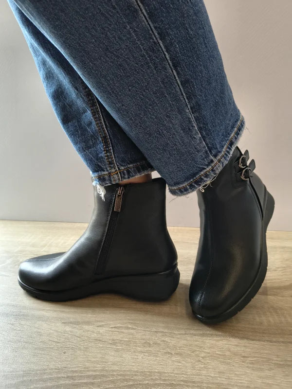 GHETE CASUAL DAMA PASS 70030A 01-N NEGRE