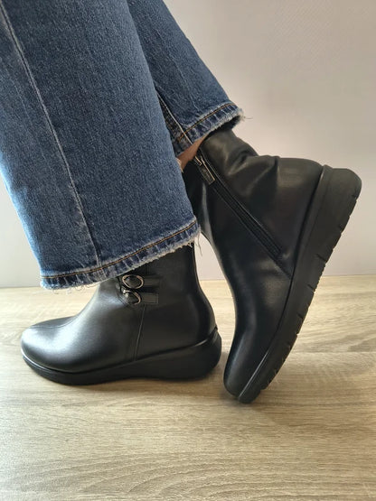 GHETE CASUAL DAMA PASS 70030A 01-N NEGRE