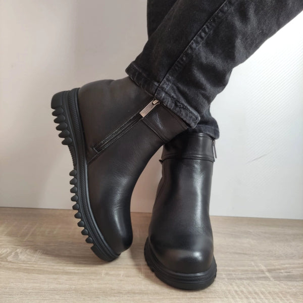 GHETE CASUAL DAMA PASS 830014 01-N NEGRE - imagine 4