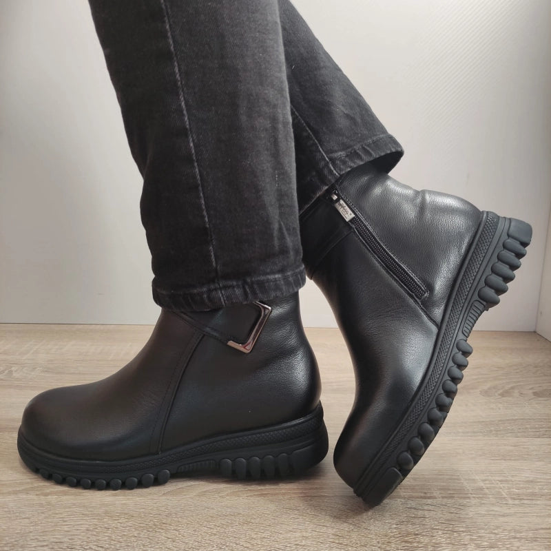 GHETE CASUAL DAMA PASS 830014 01-N NEGRE - imagine 2