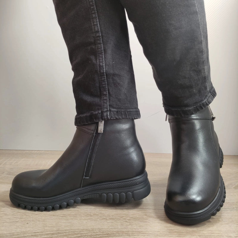 GHETE CASUAL DAMA PASS 830014 01-N NEGRE - imagine 3