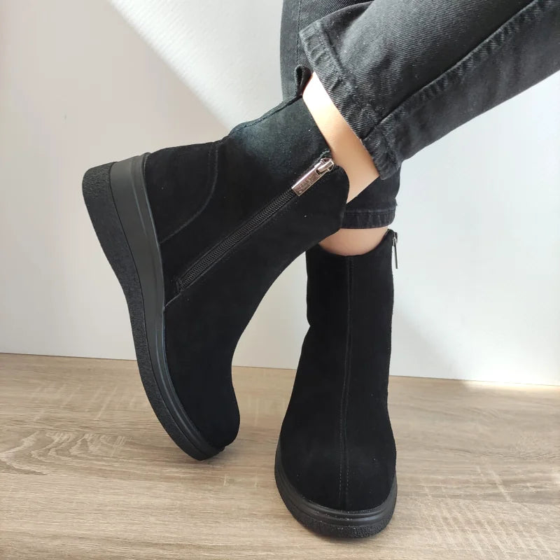 GHETE CASUAL DAMA PASS 850010B 01-I NEGRE VELUR
