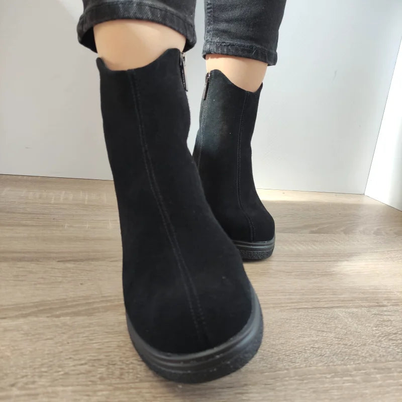 GHETE CASUAL DAMA PASS 850010B 01-I NEGRE VELUR