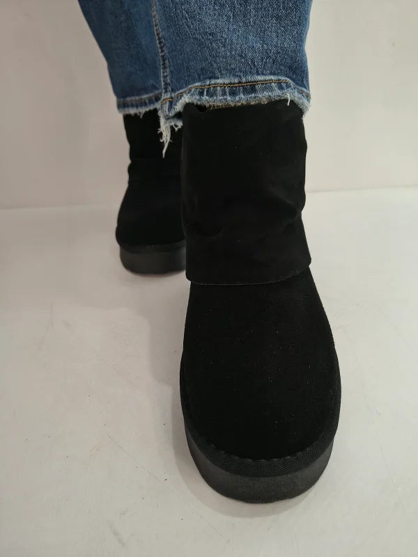 GHETE CASUAL DAMA PASS 870003A 01-I NEGRE VELUR - imagine 4