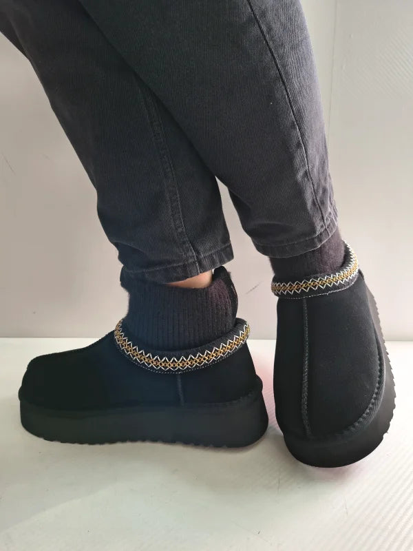 GHETE CASUAL DAMA PASS 870006A 01-Z NEGRE VELUR - imagine 2
