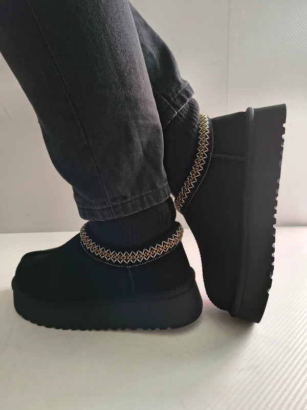 GHETE CASUAL DAMA PASS 870006A 01-Z NEGRE VELUR - imagine 3
