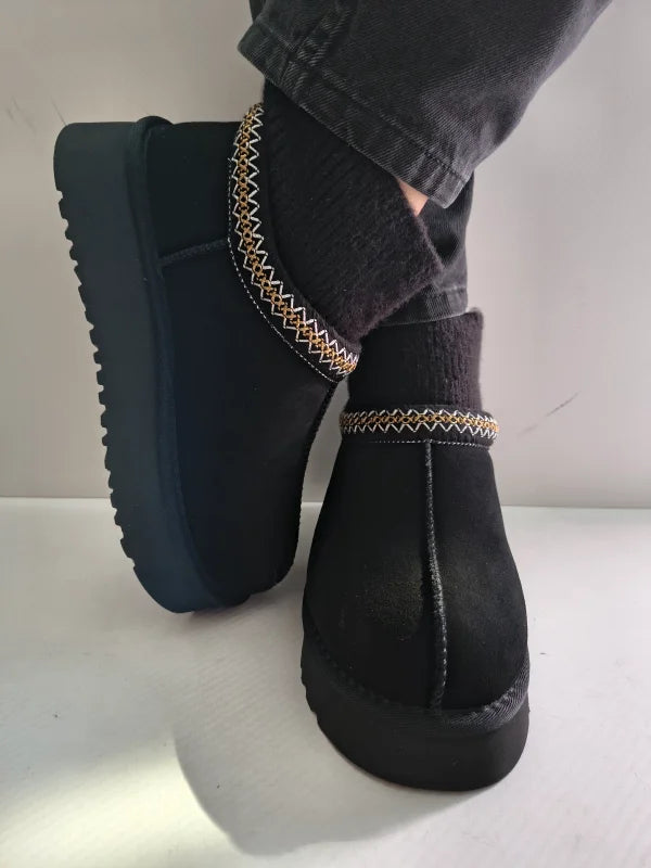 GHETE CASUAL DAMA PASS 870006A 01-Z NEGRE VELUR - imagine 5