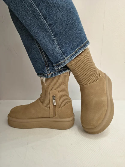 GHETE CASUAL DAMA PASS 870008B 03-Z CAMEL VELUR APRICOT